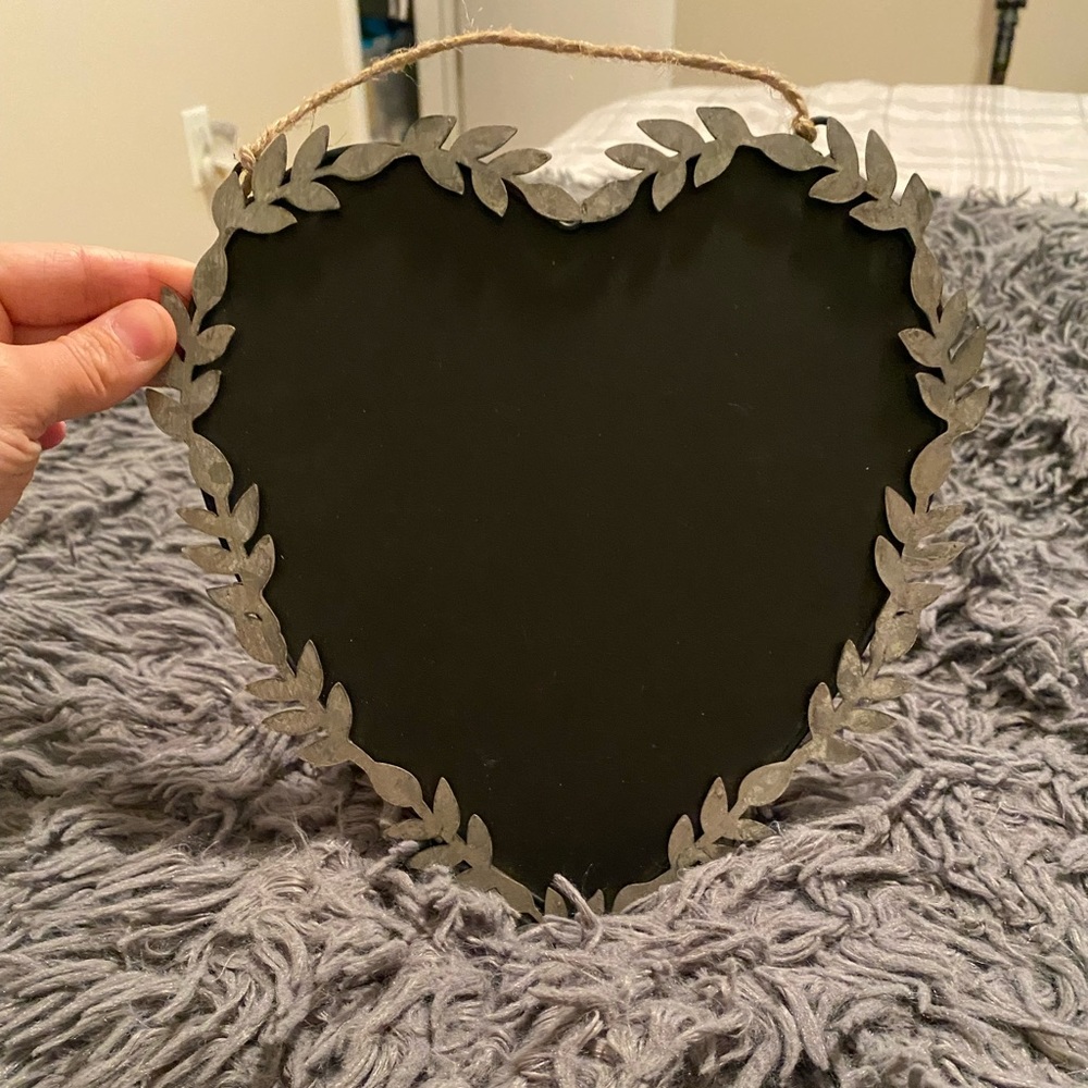 Heart Chalk Board Sign Wedding